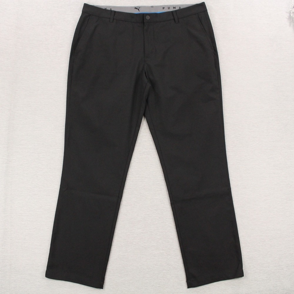 Puma Jackpot Golf Pants Mens Size 38x32 Black Polyester